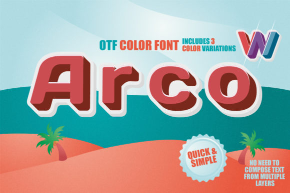 Arco Color Font: Bold Robotic Type for Marketers