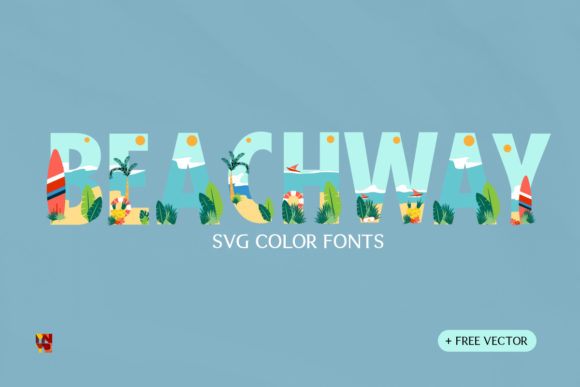Beachway: A Color Font for Creative Projects