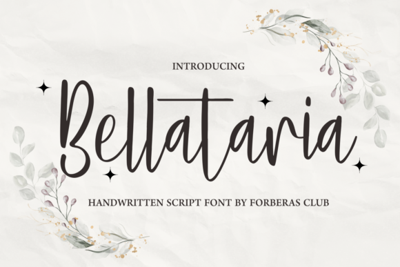 Bellataria: A Handcrafted Script Font for Brand Content That Stops the Scroll