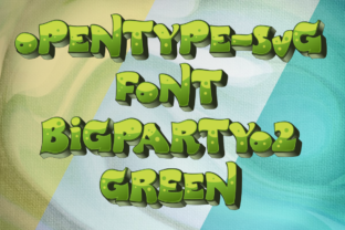 Big Party O2 Green: A Color Font for Web Designers