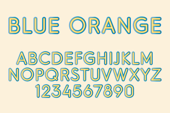 Blue Orange: A Bold Color Font for Editorial Design