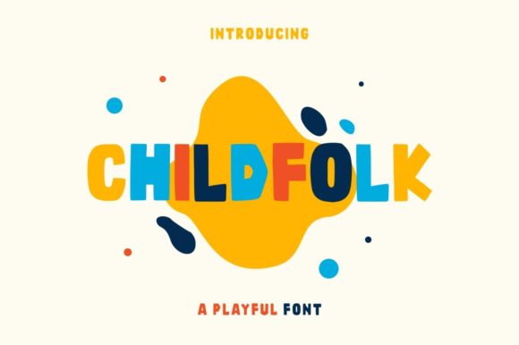 Childfolk Color Font: Playful Typeface for Real Brand Design