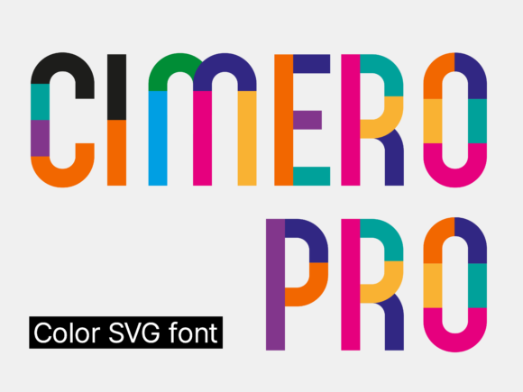 Cimero Pro: A Color Font That Brings Fun to Craft Projects