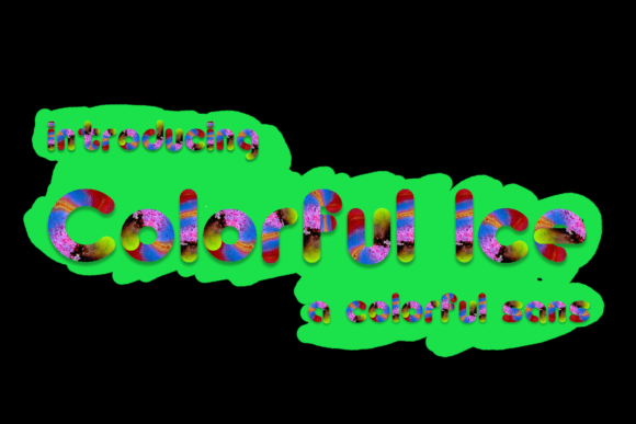 Colorful Ice: A Playful Color Font for Joyful Branding