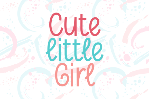 Cute Little Girl Font for Web Design