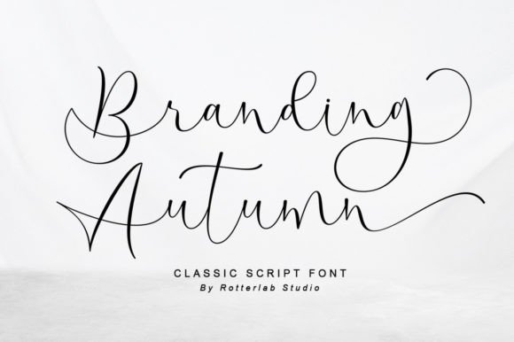 Elevate Your Brand with Branding Autumn Script Font