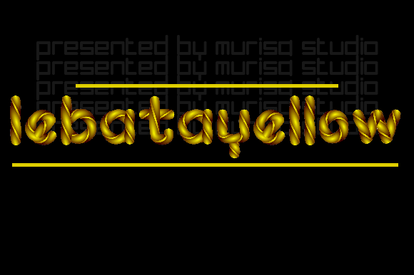 Lebatayellow: A Playful Color Font for Small Business Branding