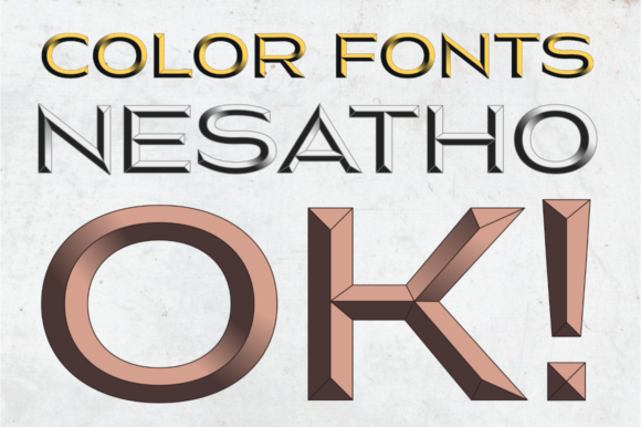 Nesatho-OK: The Color Font That Gives Your Brand a Fresh Look