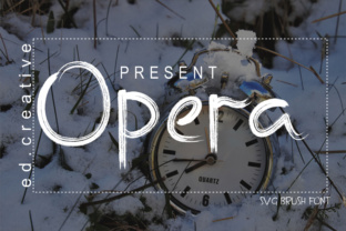 Opera Font: A Brush SVG Typeface for Bold Branding Work