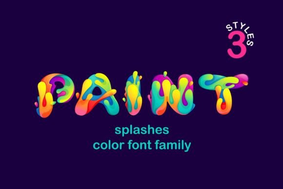 Paint Splashes: A Bold Font for Business