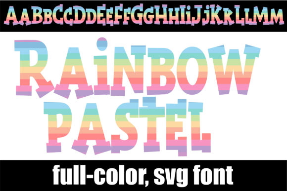 Rainbow Pastel: A Color Font for Whimsical Branding