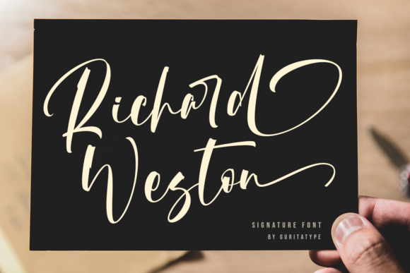 Richard Weston: A Luxury Script Font for Digital Design and Brand Identity
