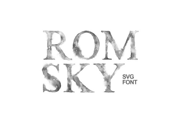 Romsky Watercolor: A Creative Font for Editorial and Publishing Work