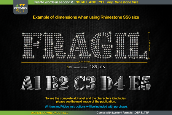 RS03 Seal Bold Rhinestone Font for Editorial Design
