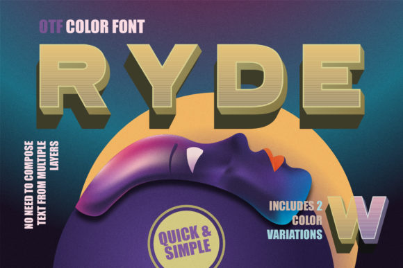 Ryde Color Font: A Bold Choice for Crafters and Product Creators