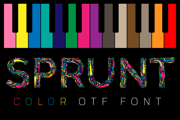 Sprunt: A Playful Color Font for Handmade Products