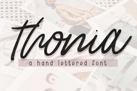 Thonia: A Handwritten Font for Creative Marketing