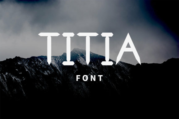Titia Font: A Cool, Robotic Typeface for Crafters
