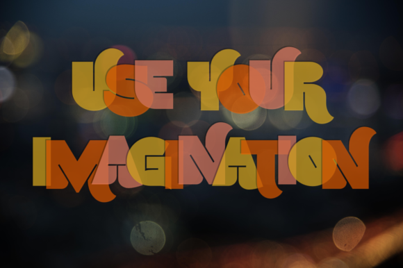 UseYourImagination: A Bold Color Font for Playful Editorial Design